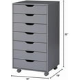 thumbnail image 2 of YSNW 7-Drawer Unit Craft Storage Cabinet Makeup Organization and Storage Drawers Gray, 2 of 10