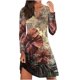 thumbnail image 2 of Ichuanyi liquidación de la impresión casual de la impresión para mujeres manga larga blusa de cuello redondo ICHUANYI WER202308182321, 2 of 5
