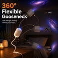 thumbnail image 5 of Star Projector Night Light, 2-in-1 USB Galaxy Projector with 12 Interchangeable Projection Films, Adjustable Brightness and 360° Rotation for Bedroom Ceiling Wall Decor and Travel, 5 of 9