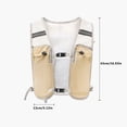thumbnail image 3 of HOWPAY Running Vest for Women Unisex Lightweight Adjustable Straps Hydration Backpack for Hiking Cycling Lightweight Daypack Yellow One Size, 3 of 5