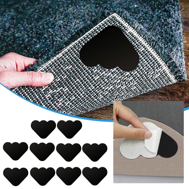 Boreal Craft Mustache Photo Props 360 Photography Turntable Stickers 10PCS Rug Non Rug Pads Reusable And Washable Rug For Area Rugs Carpet Pads Rug Corner For Hardwood Floors Area Rugs Flat