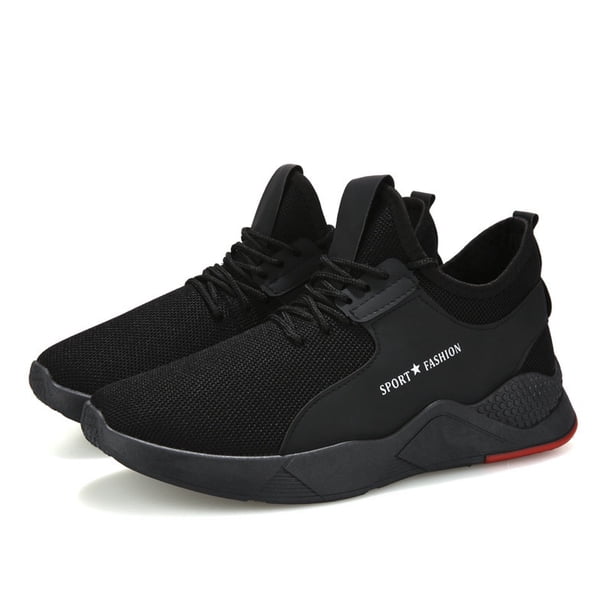 Zapatillas De Tenis Para Hombre/Deportivas sencillas negras antideslizantes