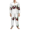 thumbnail image 3 of Vsdgher Vintage Buffalo Plaid Christmas Camper Mens Pajama Set, Soft Warm Long Sleeve Sleepwear, Cozy Button-Down Pjs for Men-, 3 of 7