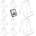 thumbnail image 1 of 10 piezas de soportes para libros de acrílico transparente, soportes para mercadería como sujetalibros y soportes, 1 of 5