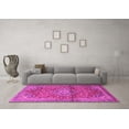 thumbnail image 3 of Ahgly Company Indoor Round Medallion Pink Traditional Area Rugs, 6' Round, 3 of 4