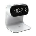 thumbnail image 1 of Reloj con cargador inalámbrico,Lámpara de dormitorio Estación de carga inalámbrica Snooze,Lámpara de escritorio con cargador inalámbrico y reloj digital,Reloj despertador electrónico, 1 of 8
