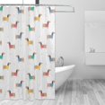 thumbnail image 2 of Rateoe Dachshund Dog Puppy Shower Curtain - Fancy Bathroom Shower Curtain Sets - Waterproof Shower Curtain with Hooks with 12 Plastic Hooks 72x72 Inches, 2 of 5
