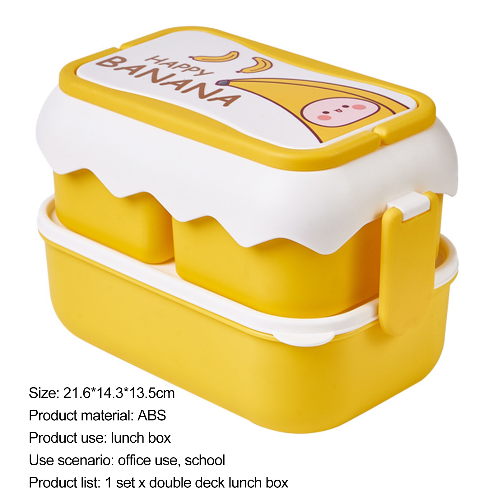 1pc Multi-grid Lunch Box, Simple Clear Plastic Lunch Box For Dinner Table