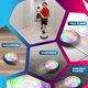thumbnail image 2 of Fútbol Recargable 2 porterías - Cool Disco Lights - Parachoques de espuma suave para proteger paredes y muebles (no se requieren pilas AA) Zhivalor WMZL-731, 2 of 2