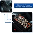 thumbnail image 5 of Christmas Soft Comfortable Furry Printed Car Armrest Cover Accessory - 12.5x8.2 Inch, 5 of 6