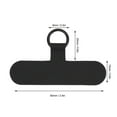 thumbnail image 2 of Mobile Phone Lanyard Patch, Universal Lightweight Phone Hanging Cord Tab Nylon Easy to Connect Cell Phone Hanging Rope Tab Connection Attachment[Black], 2 of 9