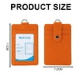 thumbnail image 2 of 2pcs Leather Vertical Badge Holder ID Card Holder Case with ID Window for School Office, 2 of 5