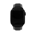 thumbnail image 6 of Bandini Mens Carbon Fiber Leather for Apple Watch Band 44mm 45mm 42mm 41mm 40mm 38mm Ultra 49mm for Men, Distressed Leather for Apple Watch Series 9 8 7 6 5 4 3 2 SE & iWatch - Black and White / Black, 6 of 8