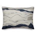thumbnail image 2 of Creative Products Navy Gray Flowing Lines 14x20 Indoor / Outdoor Pillow, 2 of 3