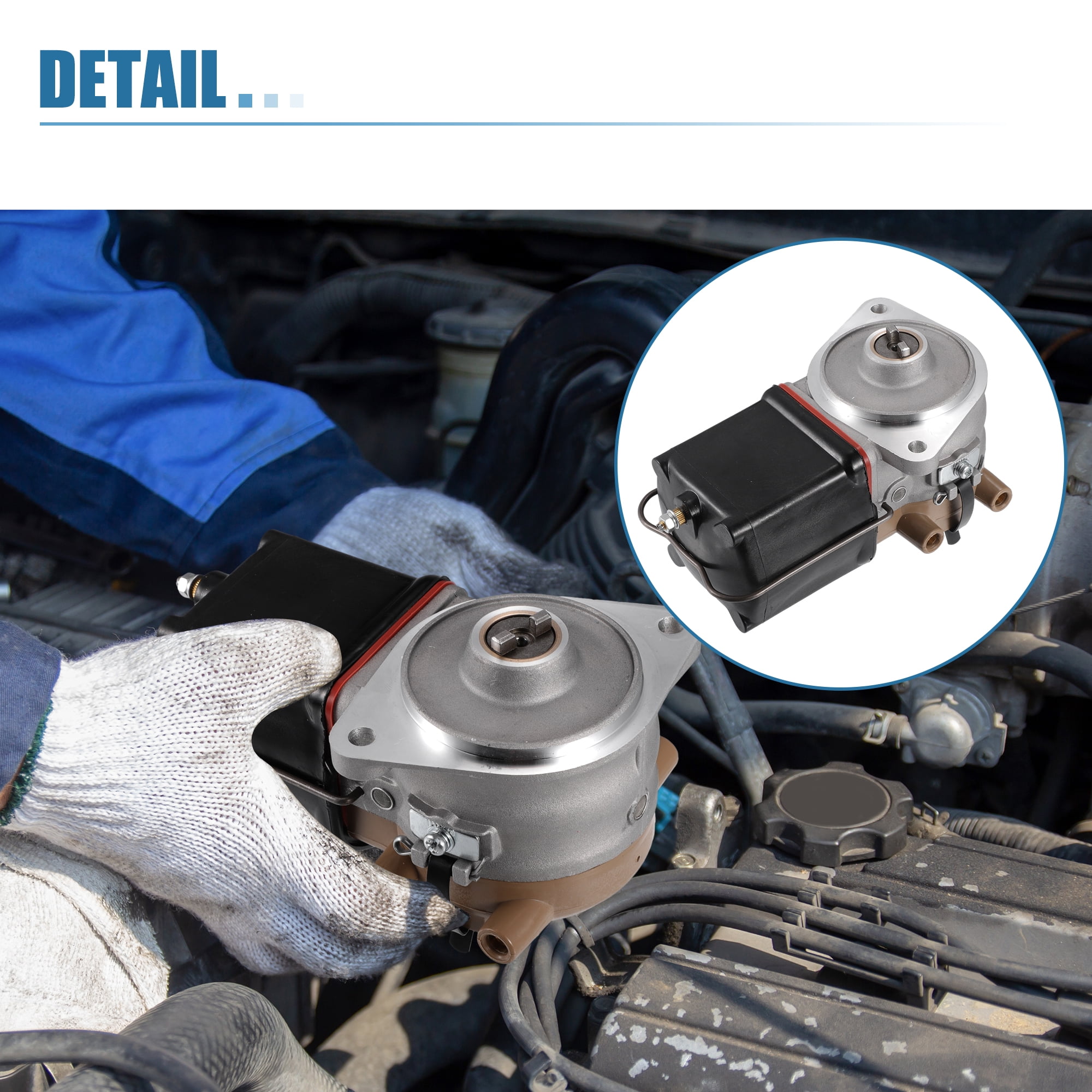 Unique Bargains 1 Set Front Mount Tractor Replacement with 12V Ignition Distributor Kit for Ford 8N Tractor Metal