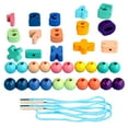 thumbnail image 2 of NIZELUK Clearance Bead String Rope And Building Blocks For Children DIY Baby Early Education Puzzle Toys Wrap Beads Thread Beads And String Beads With Large Particles Fall Savings, 2 of 5