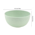 thumbnail image 3 of Yhmxh 25 oz Unbreakable Cereal Bowls, Reusable Plastic Lightweight Bowls, Soup Rice Bowl, Striped Reusable Salad Dessert Bowl, Microwave Safe Tableware for Salads, Soups, Ramen, Noodles, 3 of 6