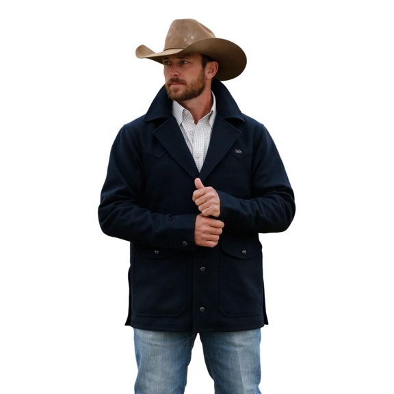 Miller Ranch By Cinch Men's Navy Wool Ranch Jacket DWJ2008003
