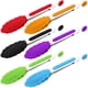 thumbnail image 1 of Nunesoke Paquete De 6 Pinzas De Cocina, Pinzas Pequeñas De Silicona De 7 Pulgadas, Pinzas Para Servir Con Puntas De Silicona, Anillos Deslizantes, Pinzas Para Alimentos, Pinzas De Cocina De Acero Inox, 1 of 5