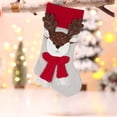 thumbnail image 4 of SLYNSHome Christmas Reindeer Stockings,19x11Inch 2024New Classic Large Stockings Character Ornaments Xmas Hanging Candy Gift Stocking Bag for Family Christmas Home Party Decoration (Deer), 4 of 9