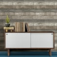 thumbnail image 3 of NuWallpaper Reclaimed Wood Plank Natural Raised Ink Vinyl Peel and Stick Wallpaper, 216-in by 20.5-in, 30.75 Sq. ft. 1 count, 3 of 4