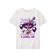 thumbnail image 2 of Birthday Queen Letter Print Women's Short Sleeve Crew Neck T-Shirt - High Elastic Cotton Blend, Machine Washable, Casual Summer Top for Women, Ladies T Shirts, 2 of 5
