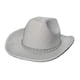 thumbnail image 3 of Sombrero de vaquero con , sombrero de , sombrero de sol para discoteca, accesorio de fiesta, vestido elegante Blanco Jinwen sombrero de vaquero, 3 of 8
