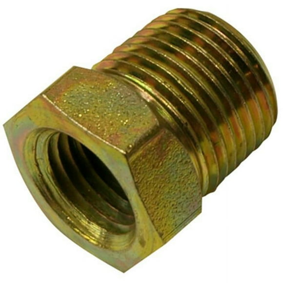 Apache 39035474 .37 in. Male Pipe x .25 in. Female Pipe- Hydraulic Adapter