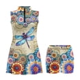 thumbnail image 3 of Yuyamidu Mandala Floral Womens Tennis Golf Dresses Size M Dragonfly Anti-Wrinkle Sports Activewear Dresswith Pocket Separate Shorts Workout Golf Dresses, 3 of 7