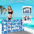 thumbnail image 5 of Inflatable Mattress, Hammock 180cm*80cm, Inflatable Net Aqua Float Chair, Floating Bed Water Mattress Sofa Swimming Pool (Blue), 5 of 5