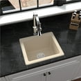 thumbnail image 3 of Karran QX-680 Drop-in or Undermount Quartz Composite 18 in. Single Bowl Kitchen Sink in White, 3 of 5