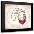 thumbnail image 1 of JMB Designs 15x15 Black Modern Framed Museum Art Print Titled - What You Give, 1 of 5