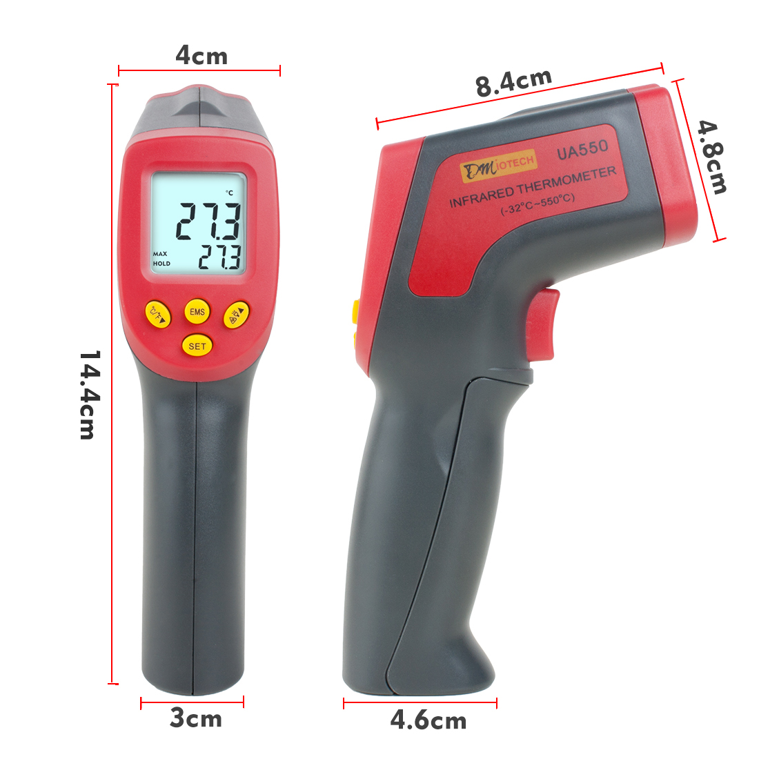 UYIGAO Authorized Temperature Gun Noncontact Infrared IR Digital