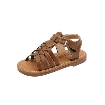 

Qcmgmg Summer Children First Walkers Toddler 18M-7Y Sandals Infant Baby Roman