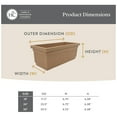 thumbnail image 2 of The HC Companies 24-Inch Venetian Window Planter Box with Drain Plug, Chocolate, 2 of 8