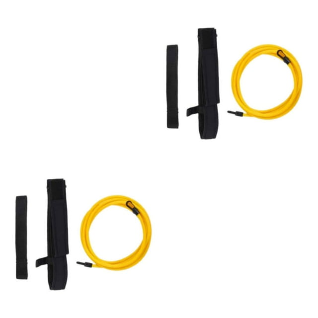 Guardoinrt Ceinture d'Entraînement de Natation Ajustable Clé pour Déverrouiller le Potentiel de Natation Confortable Jaune-4 Mètres 2ensemble