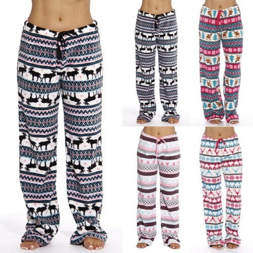 Mens Christmas Lounge Pajama Pants Soft Animal Printed Sleep Trousers Walmart