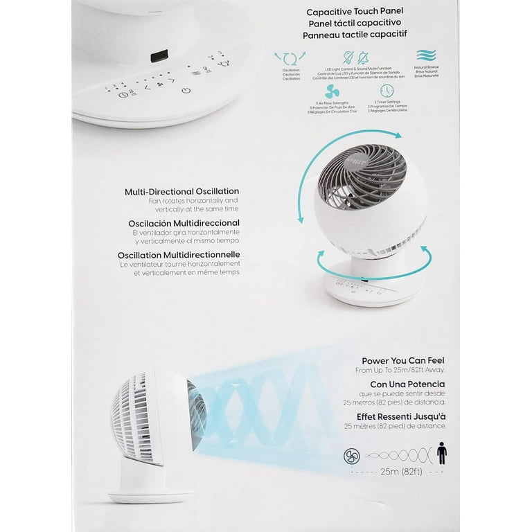 IRIS Woozoo Globe Fan, Multi-Directional, 5-Speed Oscillating