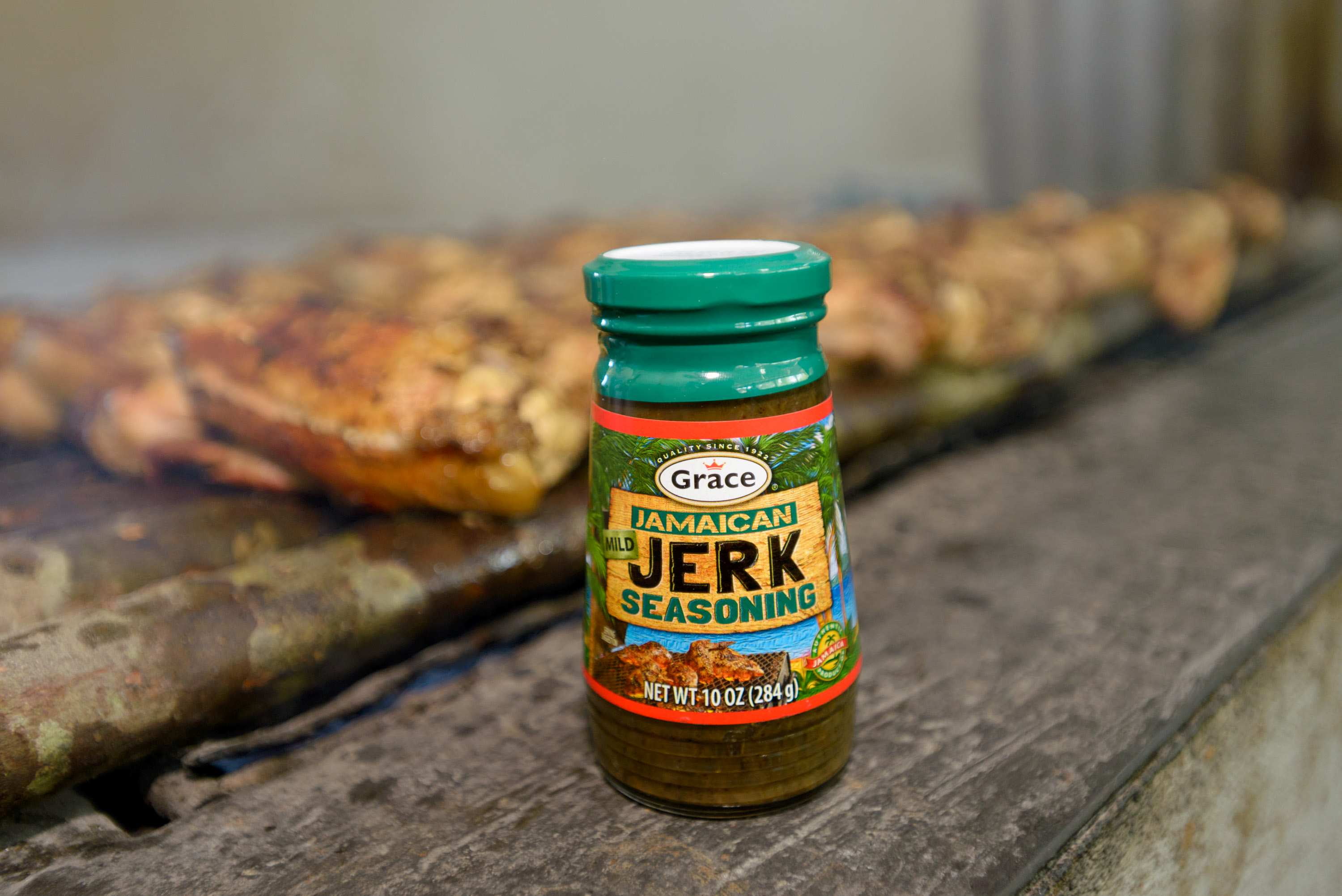 (3 pack) Grace Mild Jerk Seasoning, 10 oz Jar