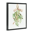 thumbnail image 4 of Stupell Industries Hanging Holly Botanicals Holiday Painting Black Floater Framed Canvas Art Prints Wall Art, 25 x 31, 4 of 10