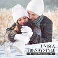 thumbnail image 7 of Winter Beanie Hat Gloves Set, Soft Knitted Hat Stretchy Gloves Warm Skull Cap Set for Women Men Gifts, 7 of 7