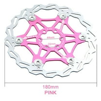 Arkzeo 1Pc Bicycle Disc Brake Rotor Floating Mtb Mountain Bike Pink Replacement 2mm Wear-Resistance Cycling Riding Bicycle Parts