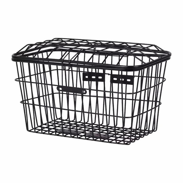 Cesta trasera para bicicleta, cesta de almacenamiento para bicicleta, accesorios impermeables, organizador de artículos diversos duraderos, grueso, Sunnimix Cesta trasera para bicicleta