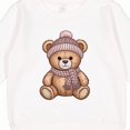 thumbnail image 3 of Inktastic Cute Teddy Bear Winter Scarf Hat Toddler Sweatshirt, 3 of 4