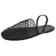 thumbnail image 1 of Fishnet Mules Shoes Sandalias Planas Malla para Mujer Punta Redonda Con Correa El Verano, 1 of 9