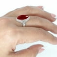 thumbnail image 4 of Garnet Quartz Ring 925 Sterling Silver Handmade Jewelry, 4 of 9