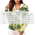 thumbnail image 3 of Warop Women's UPF 50+ Sun Protection Zip Up Hooded Long Sleeve Jacket with Irregular Print Finger Cuffs Beach Top, 3 of 5