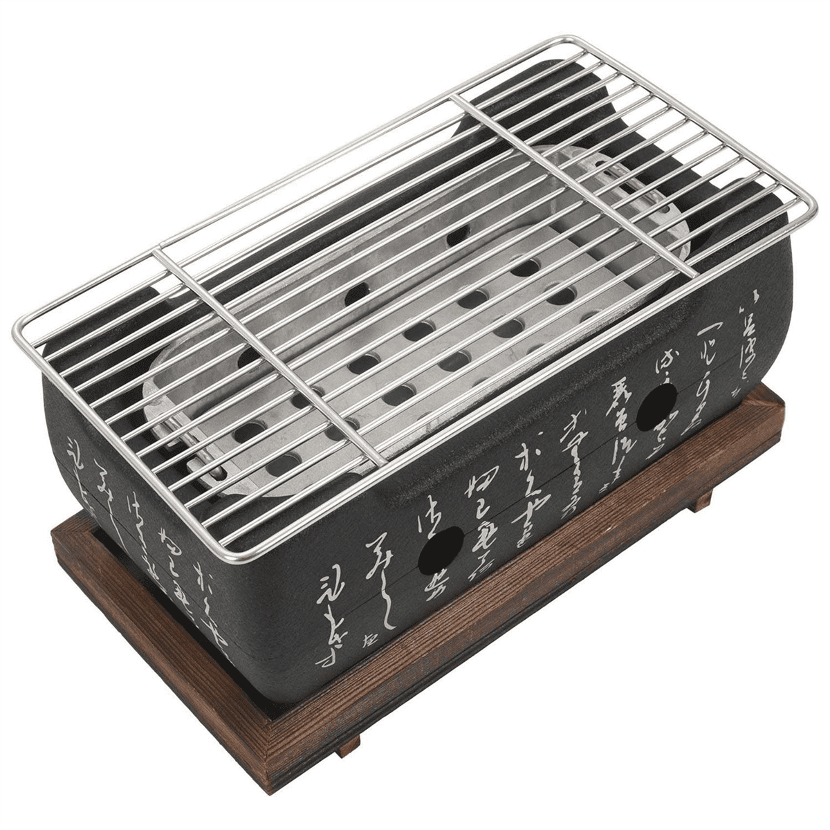 2X Japanese Korean Bbq Grill Oven Aluminium Alloy Charcoal Grill Portable Party Accessories Household Barbecue Tools