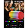 thumbnail image 6 of Bluetooth Speaker with Lights,15W Portable Speaker with HD Sound for Home/Party/Outdoor/Beach,Birthday Gift (Red), 6 of 8