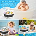 thumbnail image 5 of LC-dolida Bath Toy Storage Organizer, Foldable Bathtub Toy Holder Storage with Removable Base for Draining Drying, Bathroom Shower Toy Holder Baby Bath Toy Basket for Easy Storage (Black), 5 of 7